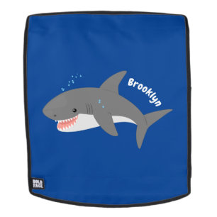 Sac À Dos Illustration joyeuse du grand requin blanc