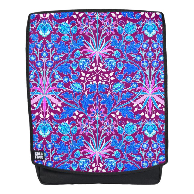 Sac À Dos Impression Hyacinthe de William Morris, aigue-mari (Devant)