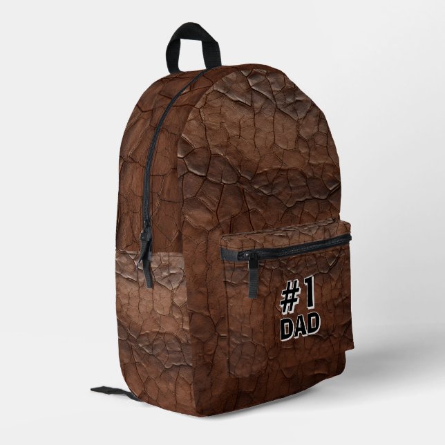 Sac À Dos Imprimé #1 Papa Cuir (Coin arrière gauche)