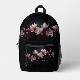 Sac À Dos Imprimé 3D Magnolia Black Background