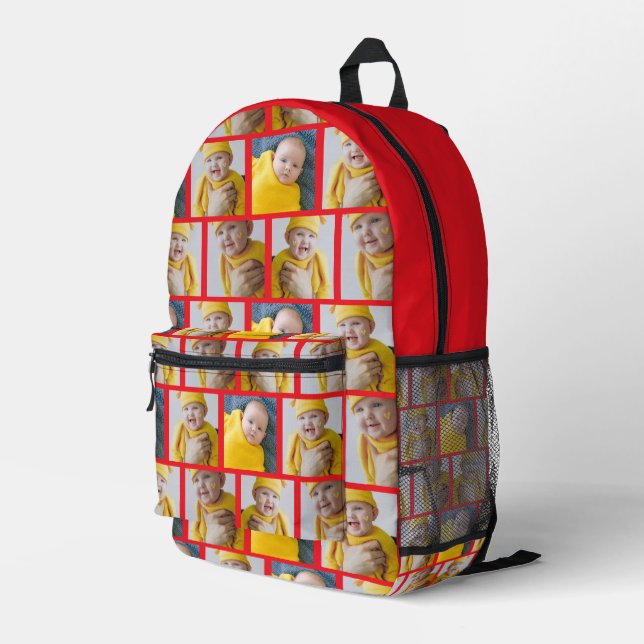 Sac À Dos Imprimé 4 Photo Collage Modèle Faites votre propre plaisir (Coin arrière droit)