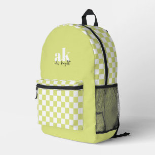 Sac À Dos Imprimé À damiers Monogramme de signature rétro