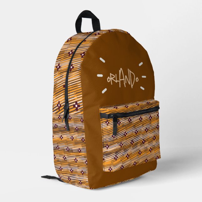 Sac à dos imprimé à motifs (Coin arrière gauche)
