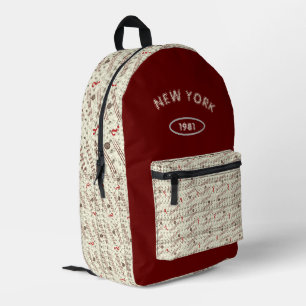 Sac à dos imprimé à motifs