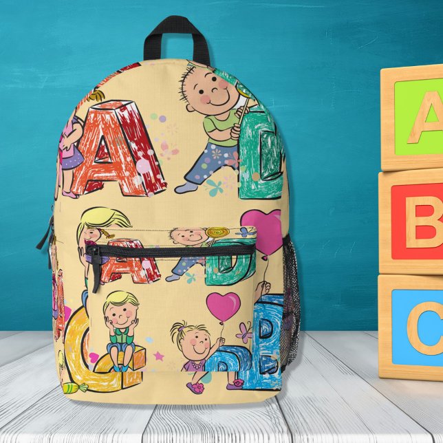 Sac À Dos Imprimé ABC School Kids  (Créateur téléchargé)