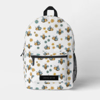 Abeilles de miel mignonnes et Fleurs sauvages flor