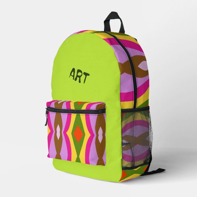Sac À Dos Imprimé Abstracted Printed Backpack (Coin arrière droit)