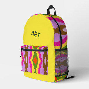 Sac À Dos Imprimé Abstracted Printed Backpack