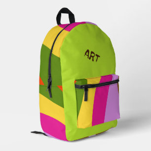 Sac À Dos Imprimé Abstracted Printed Backpack