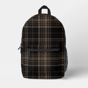 Sac À Dos Imprimé Academia Black Plaid