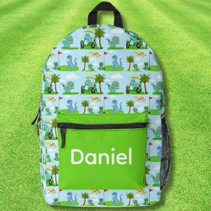 Sac À Dos Imprimé Adorable Dinosaur Golf Enfants Motif