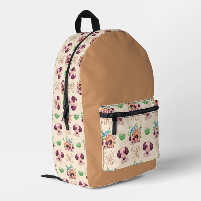 Sac À Dos Imprimé Adorable Motif de chien (Coin arrière gauche)