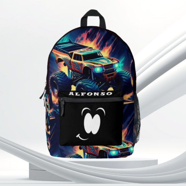 Sac À Dos Imprimé Adventure outing monster truck summertime  (Créateur téléchargé)