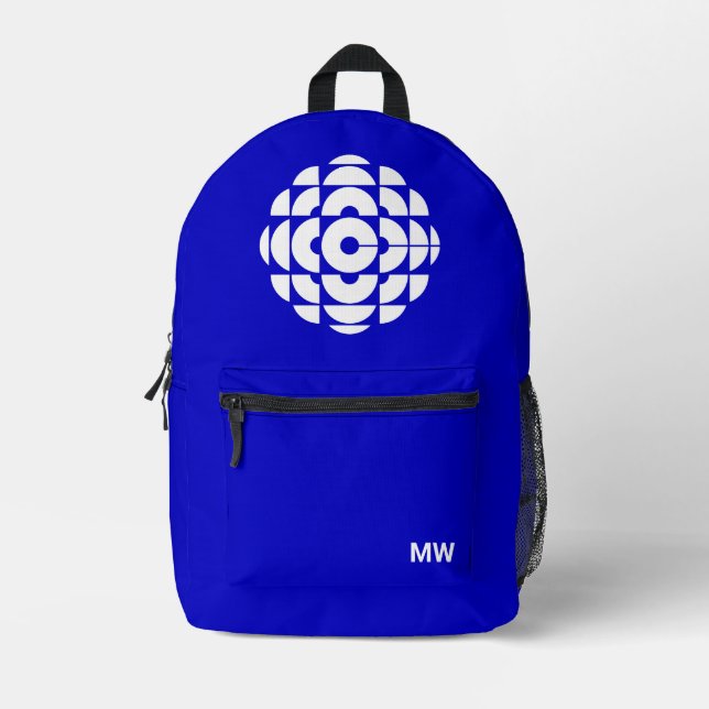 Sac À Dos Imprimé Affiche du logo bleu CBC 1986 (Recto)