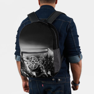 Sac À Dos Imprimé Aigle de compas monographie montagnes dramatiques