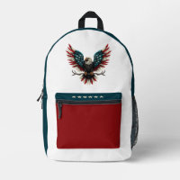 Aigle rustique patriotique américain/américain cha