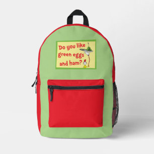 Sac À Dos Imprimé Aimez-vous les œufs verts et le jambon ?
