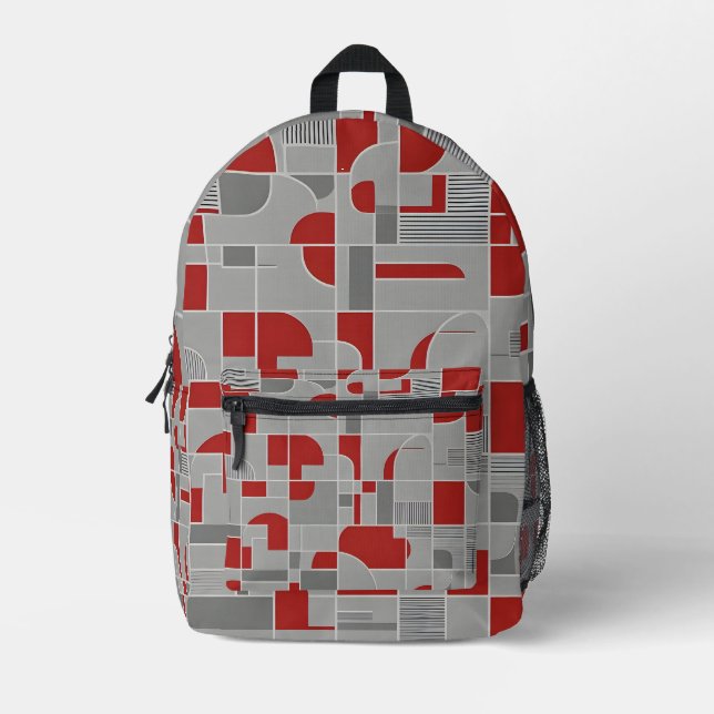 Sac À Dos Imprimé Alliage Crimson (Recto)