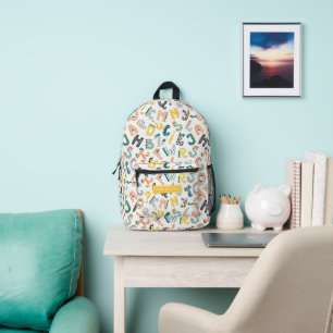 Sac À Dos Imprimé Alphabet de dinosaures colorés pour enfants