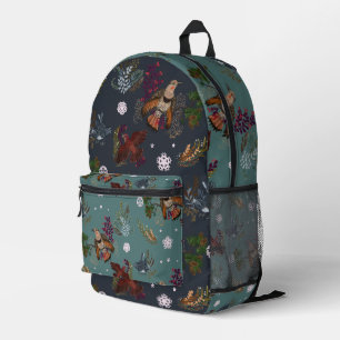 Sac À Dos Imprimé American Winter Birds Motif des bois