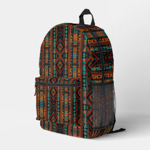 Sac À Dos Imprimé Amérindiens Motifs Boho Culture Arts Abstraits