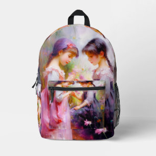 Sac À Dos Imprimé Amis et fleurs