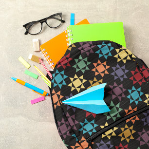 Sac À Dos Imprimé Amish Quilt Imprimer Couleurs Lumineuses Motif