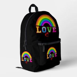 Sac À Dos Imprimé Amour coloré arc-en-ciel Coeur rouge