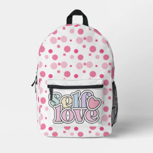 Sac À Dos Imprimé Amour de soi jolis points roses