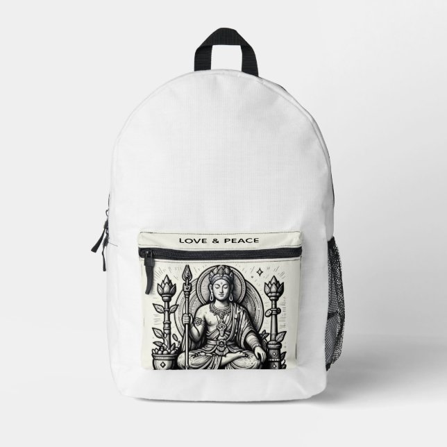 Sac À Dos Imprimé Amour et sérénité paisible (Recto)