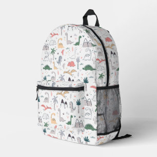 Sac À Dos Imprimé Amusant Pastel Dinosaur Motif de scène