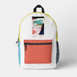 Sac À Dos Imprimé Amusons-nous - Le Lotus Blanc