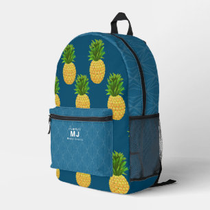 Sac À Dos Imprimé Ananas bleu turquoise