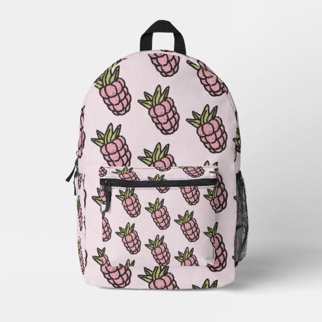 Sac À Dos Imprimé Ananas Motif Y2K Retro Funky Retro (Recto)