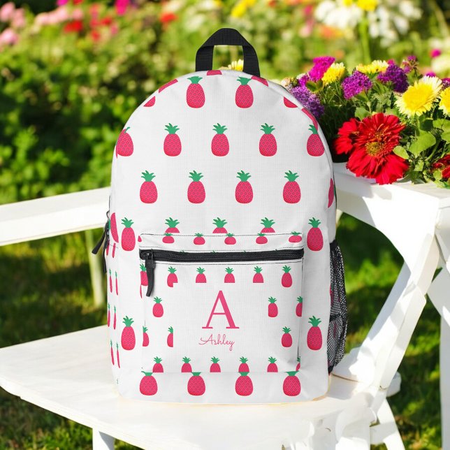 Sac À Dos Imprimé Ananas rose blanc Motif mignon (Créateur téléchargé)