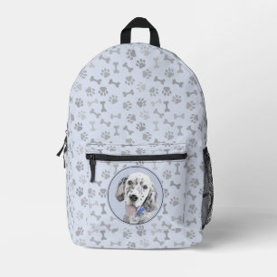 Sac À Dos Imprimé Anglais Setter Blue Belton Peinture Chien Art
