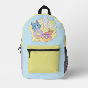 Sac À Dos Imprimé Anime Donut délice avec Tom, Jerry et Tuffy