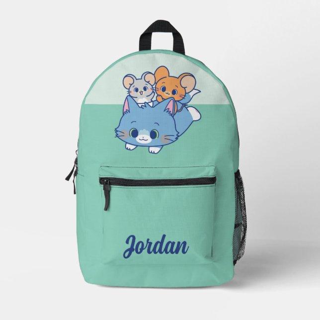 Sac À Dos Imprimé Anime Tom, Jerry et Tuffy (Recto)
