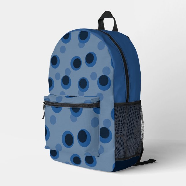 Sac À Dos Imprimé Anneaux Blue Moon (Coin arrière droit)