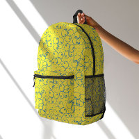 Anneaux gribouillés cobalt – motif moderne