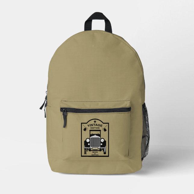 Sac À Dos Imprimé Anniversaire Drôle Au-Dessus De La Colline (Recto)