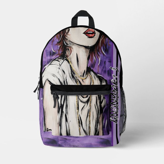 Sac À Dos Imprimé Anonymat 1 (Recto)