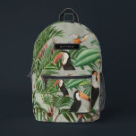 Sac À Dos Imprimé Aquarelle Forêt tropicale & Oiseaux toucans Person<br><div class="desc">Une belle aquarelle forêt tropicale avec toucan et oiseaux sauvages. Cette forêt à thème tropical est idéale pour les amateurs de paysages tropicaux,  de toucans tropicaux et d'oiseaux colorés,  de plantes verdoyants,  de palmiers et d'illustrations de feuillage tropical. Un décor ou un cadeau parfait pour la maison.</div>