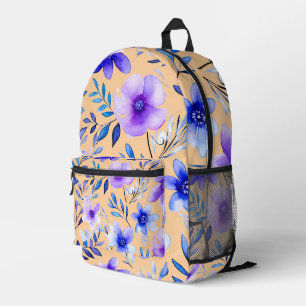 Sac À Dos Imprimé Aquarelle Harmonie florale - Pat botanique sans jo