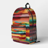 Aquarelle mexicaine couleur serape bandes colorées