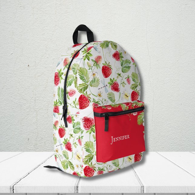 Sac À Dos Imprimé Aquarelle mignonne Fruit Motif sur mesure (Créateur téléchargé)