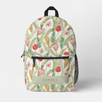 Aquarelle tropicale florale et Motif botanique