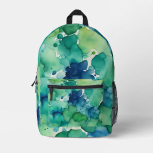 Sac À Dos Imprimé Aquarelle verte