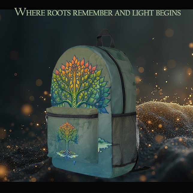 Sac À Dos Imprimé Arbre de Vie Aube Changeante  (Créateur téléchargé)