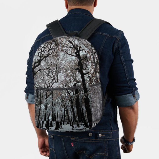 Sac À Dos Imprimé Arbres, dans la neige (Insitu (Modèle))